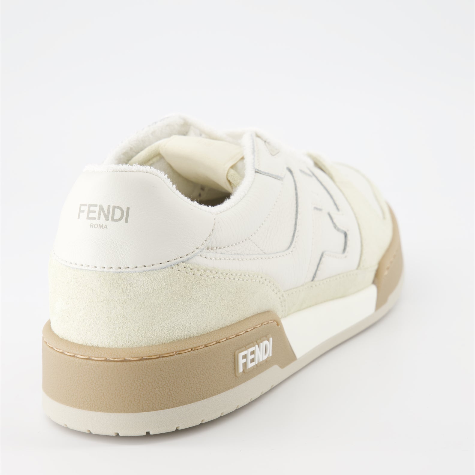 Baskets Baskets Fendi Match Fendi Beige Homme