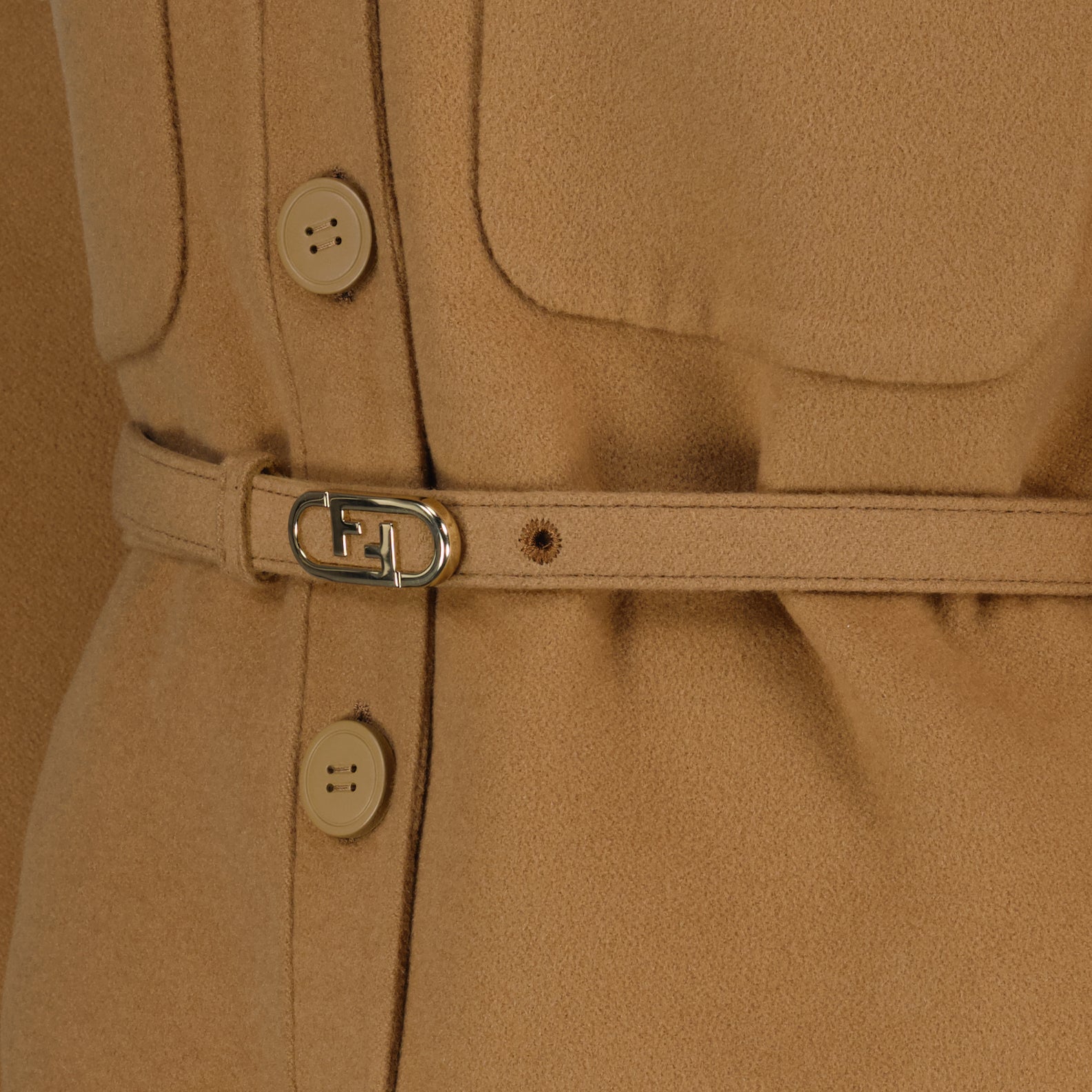 Vestes Veste en cachemire Fendi Marron Femme
