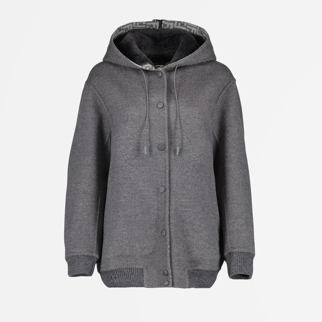 Abrigos Blouson bomber Fendi Gris Femme