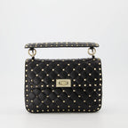 Handtaschen und schultertaschen Sac Rockstud Spike Valentino Garavani Schwarz Femme