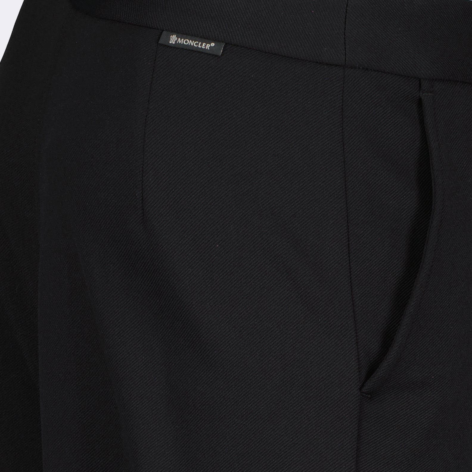 Pantalones Pantalon droit Moncler Negro Femme