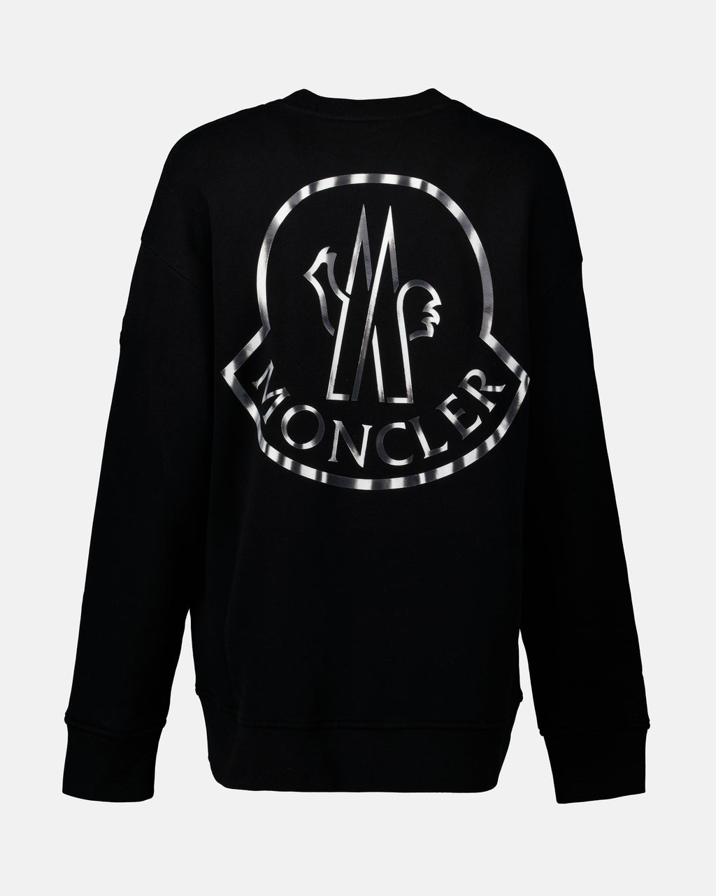 Sweatshirts Metallic Logo Sweatshirt Moncler Schwarz Damen