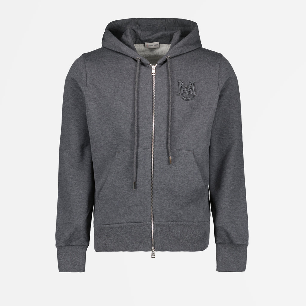 스웨트셔츠 Sweatshirt zippé Moncler 회색 Homme