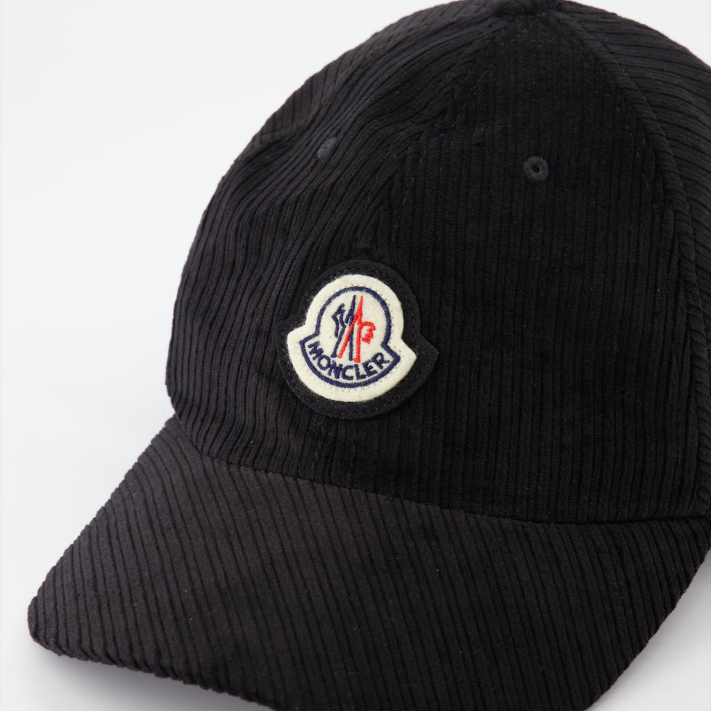 Chapeaux, casquettes et bonnets Casquette en velours Moncler Noir Homme