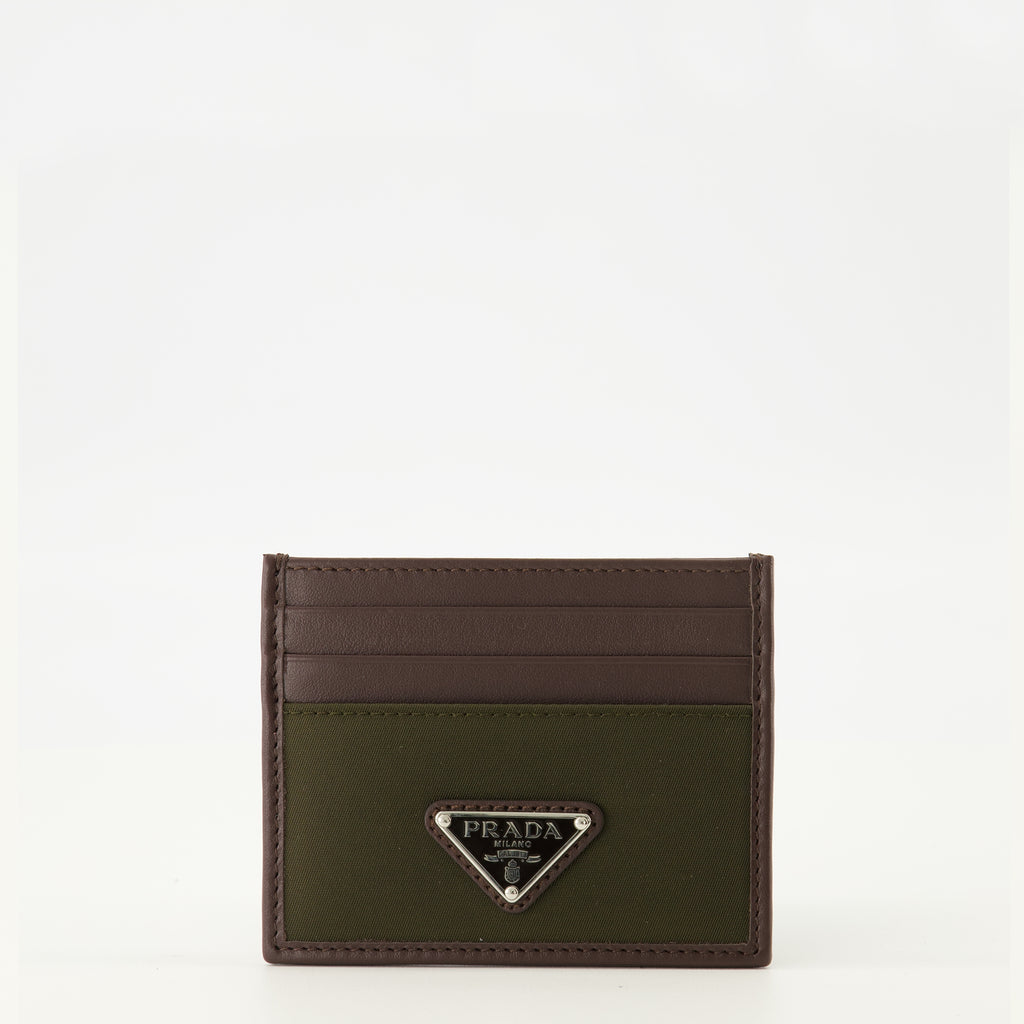 Image de l'article Porte-cartes Speedrock kaki de la marque Prada pour Homme - Saison Printemps-Été 2026 - Vue de Face