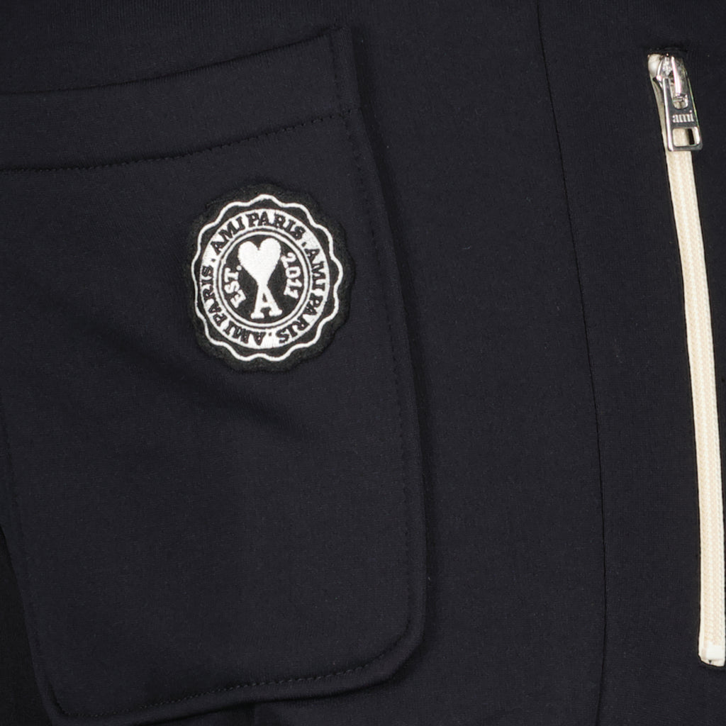 Pantalons Jogging Ami Paris France Ami PARIS Noir Homme