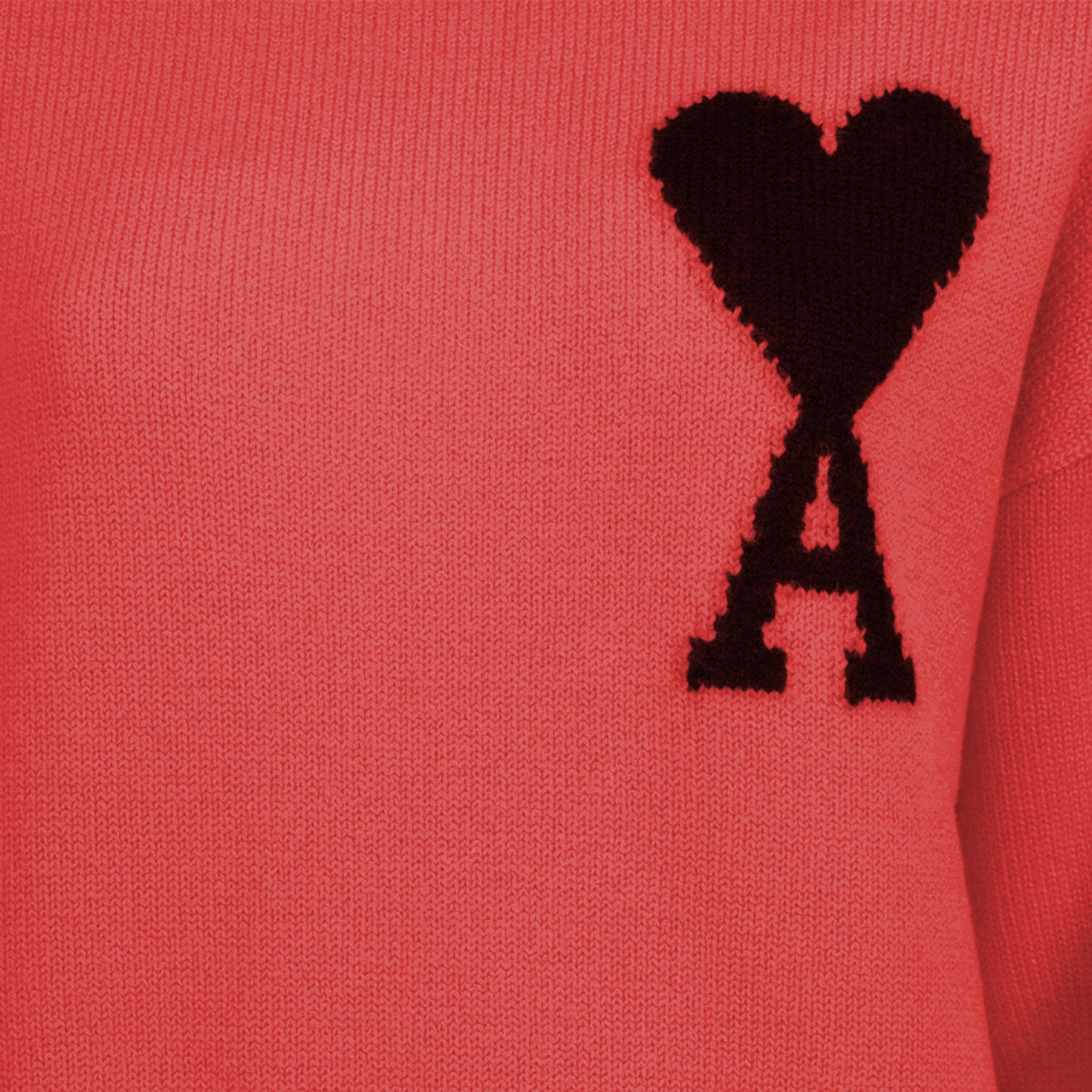 Maille Pull Ami de coeur Ami PARIS Rouge Unisexe