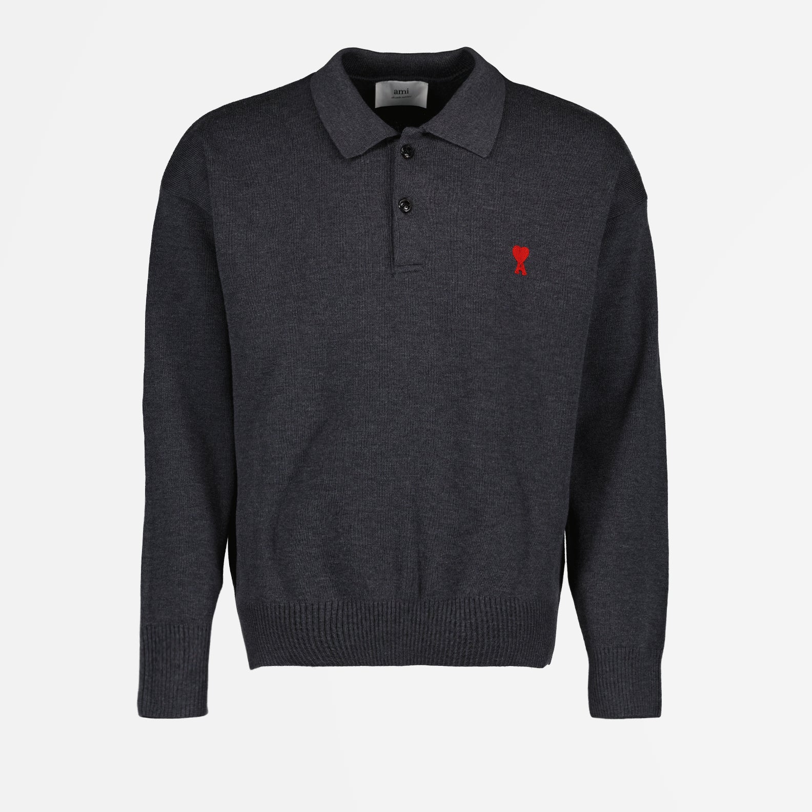 Polos Polo Ami de Coeur Ami PARIS Gris Homme