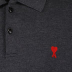 Polos Polo Ami de Coeur Ami PARIS Gris Homme