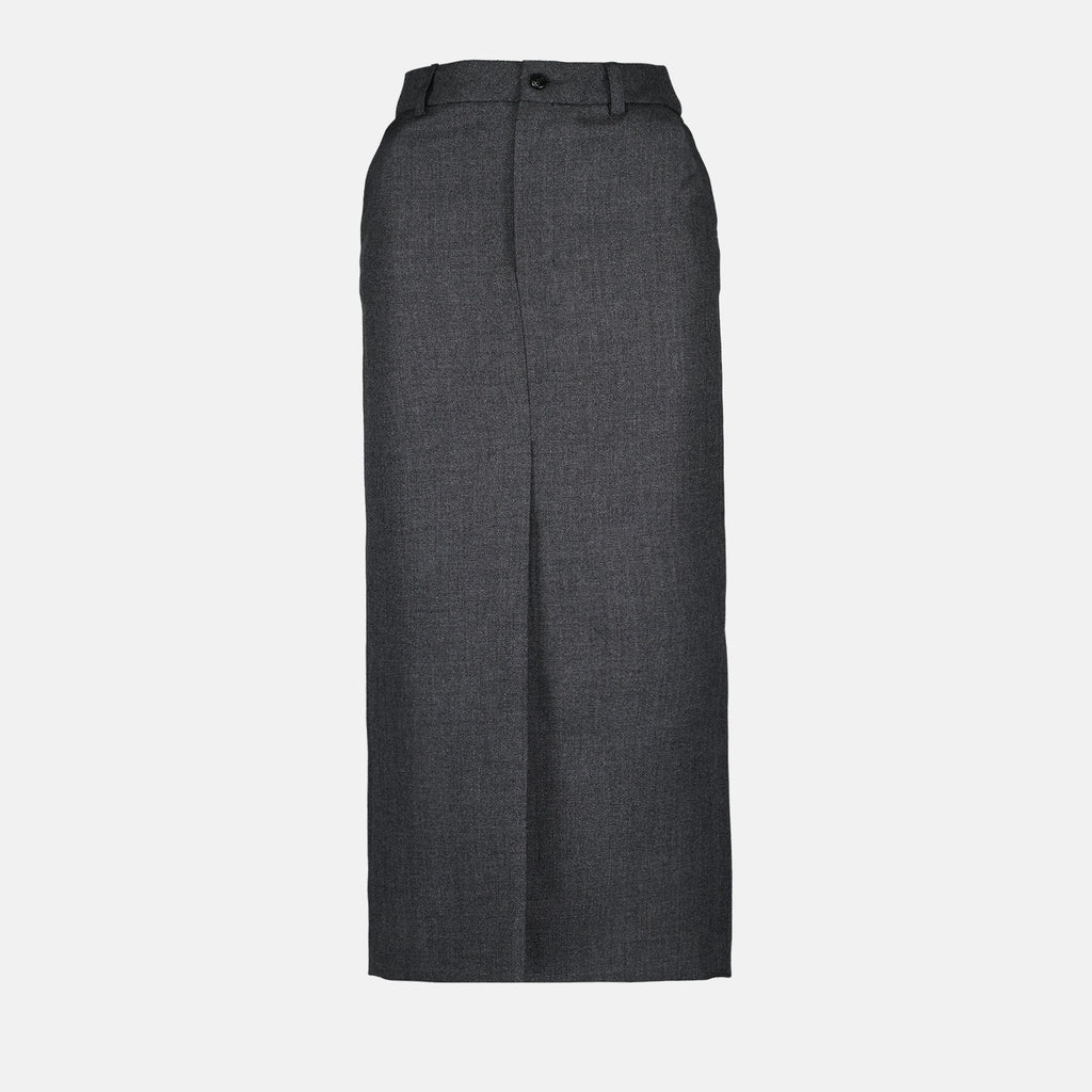 Röcke Jupe en laine Ami PARIS Grau Femme