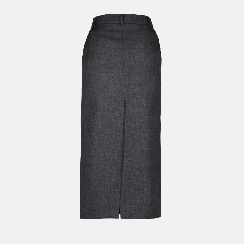 Röcke Jupe en laine Ami PARIS Grau Femme