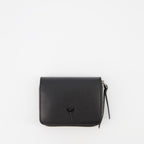 Small leather goods Heart Friend Wallet Ami PARIS Black Unisex