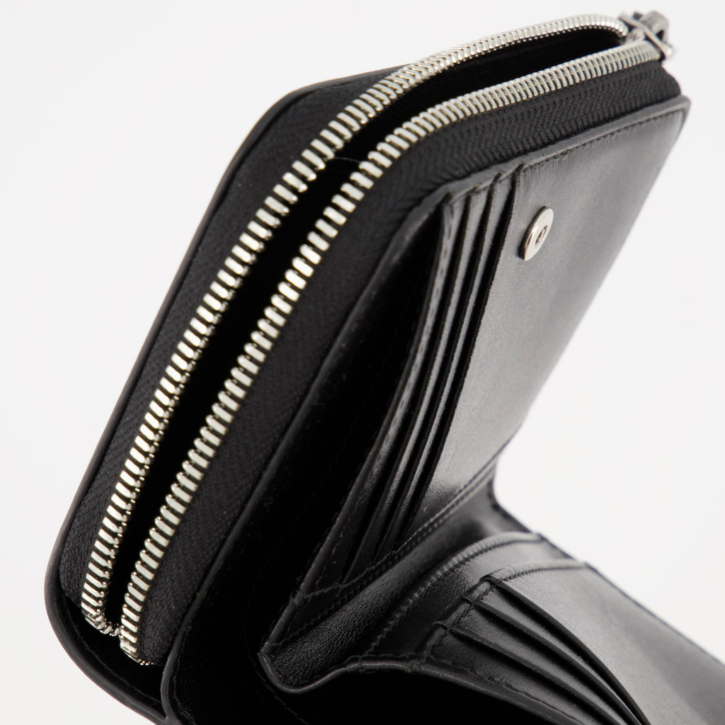 Small leather goods Heart Friend Wallet Ami PARIS Black Unisex
