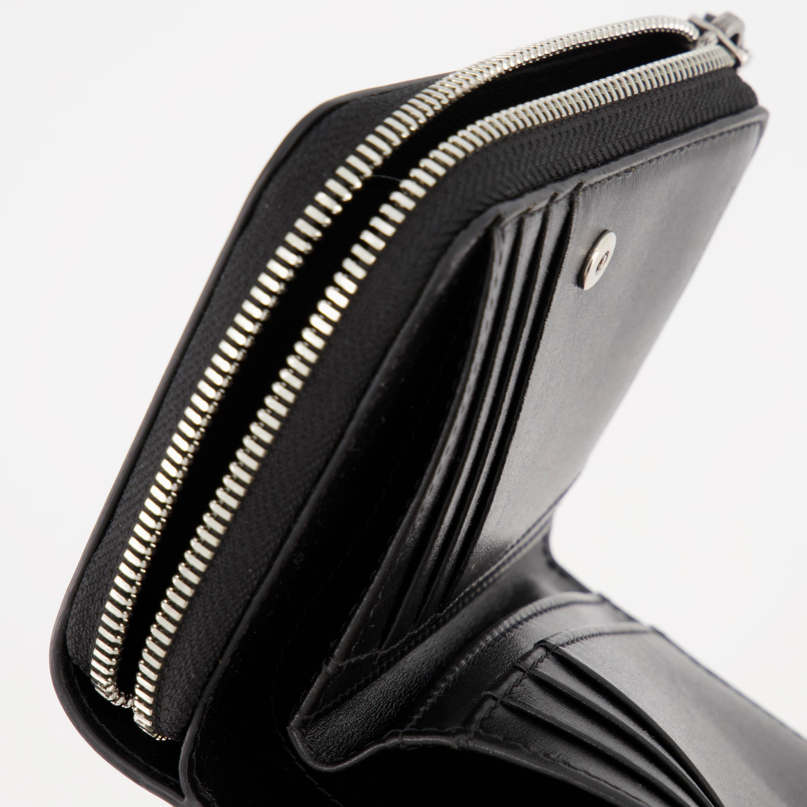 Small leather goods Heart Friend Wallet Ami PARIS Black Unisex