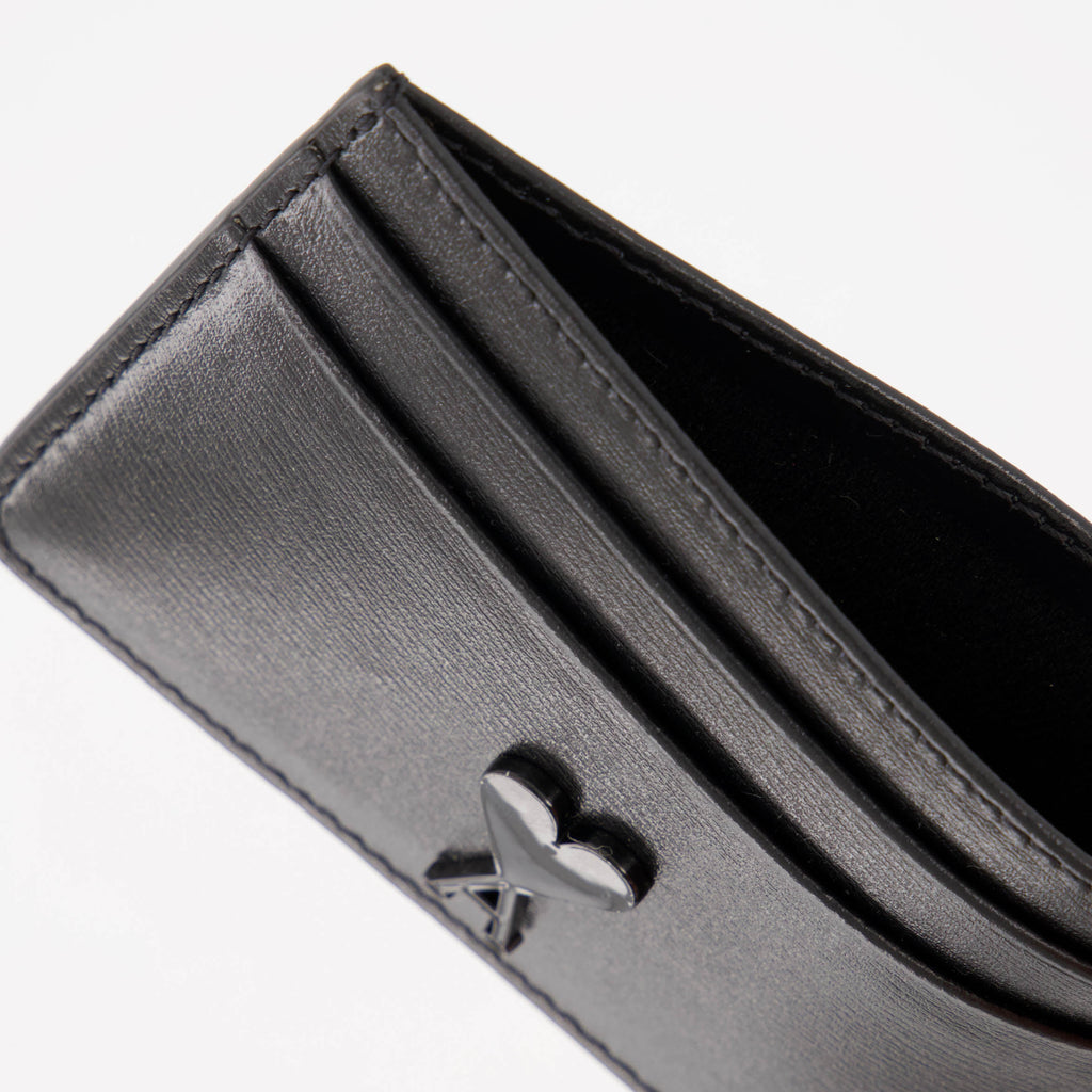Small leather goods Ami de Coeur card holder Ami PARIS Black Unisex