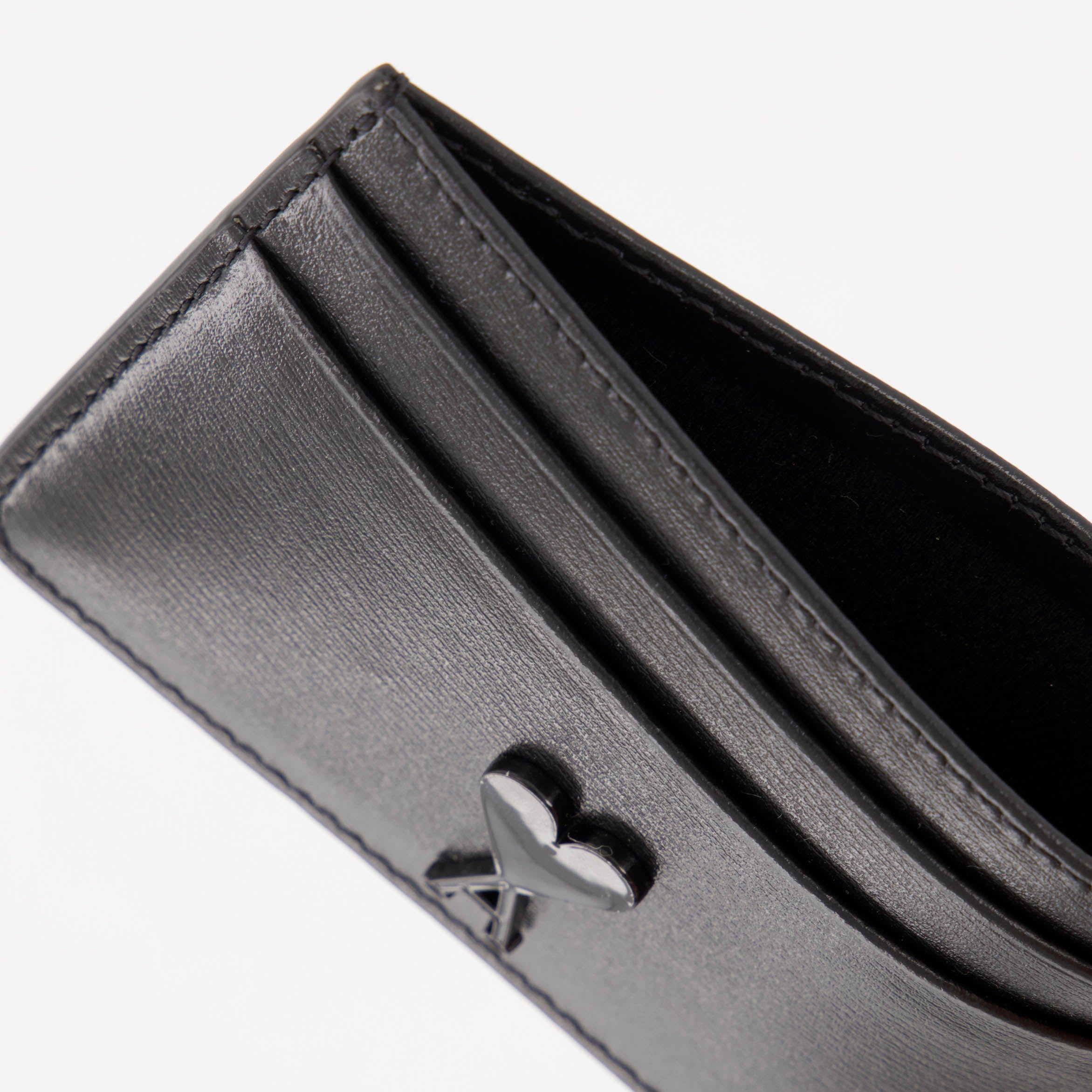 Small leather goods Ami de Coeur card holder Ami PARIS Black Unisex