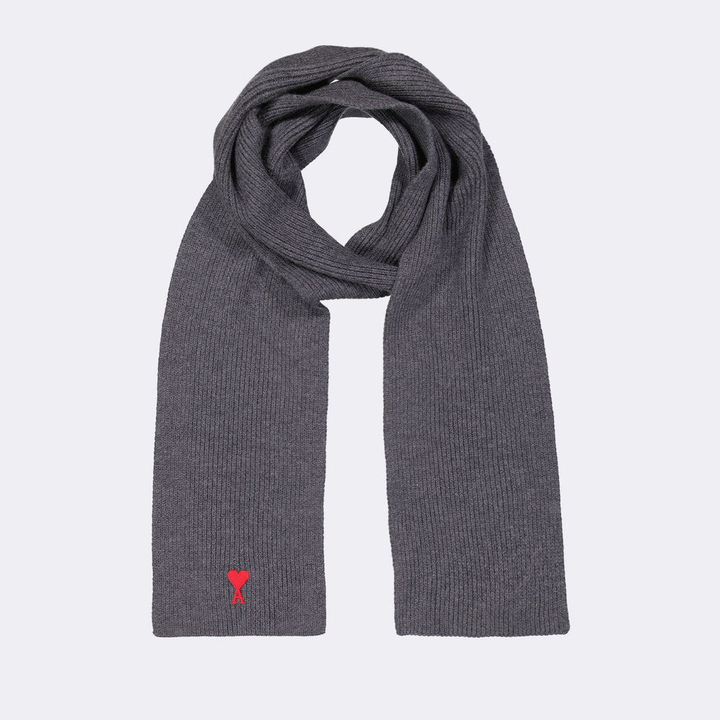 Écharpes, foulards et gants Écharpe Ami de Coeur Ami PARIS Gris Unisexe