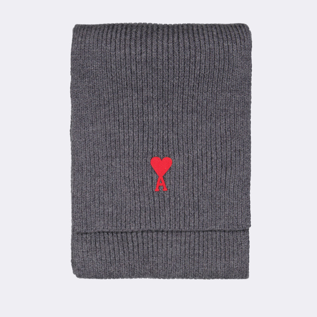 Écharpes, foulards et gants Écharpe Ami de Coeur Ami PARIS Gris Unisexe