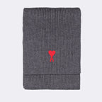 Écharpes, foulards et gants Écharpe Ami de Coeur Ami PARIS Gris Unisexe