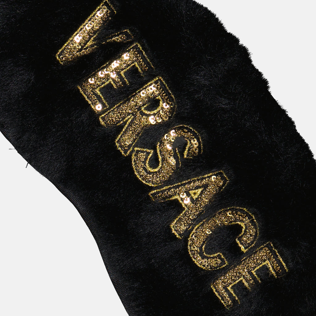 Lifestyle Masque de sommeil à logo Versace Noir Unisexe