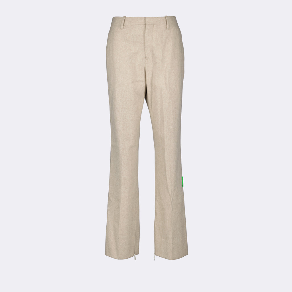 パンツ ウールトラウザー Off-White ベージュ 男