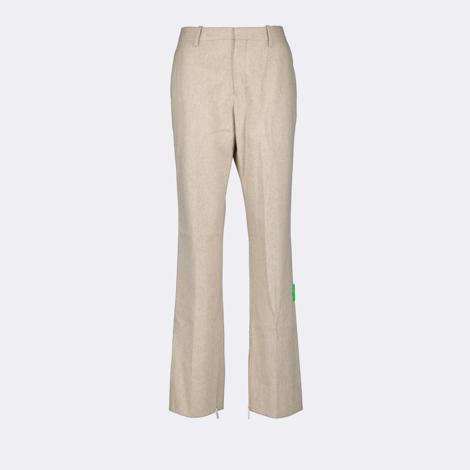 Pants Wool Trousers Off-White Beige Man