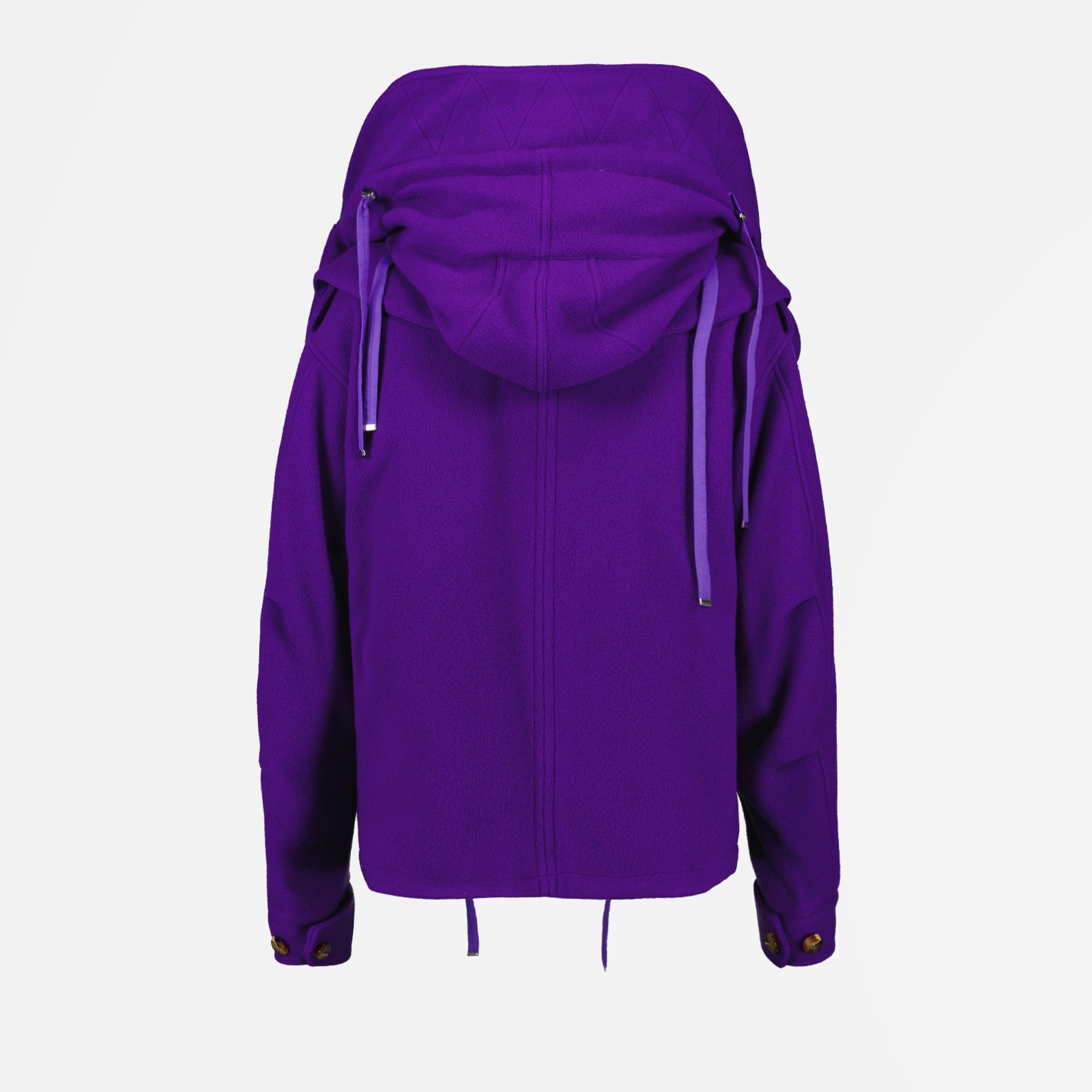 Coats Short Parka Off-White Purple Women