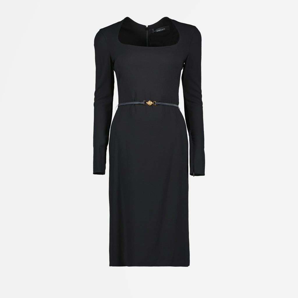 Kleider Robe Medusa 95' Versace Schwarz Femme