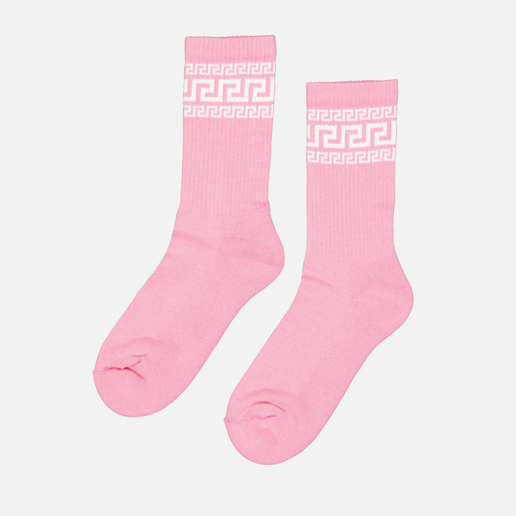 Ropa interior y homewear Chaussettes Greca Versace Rosa Femme