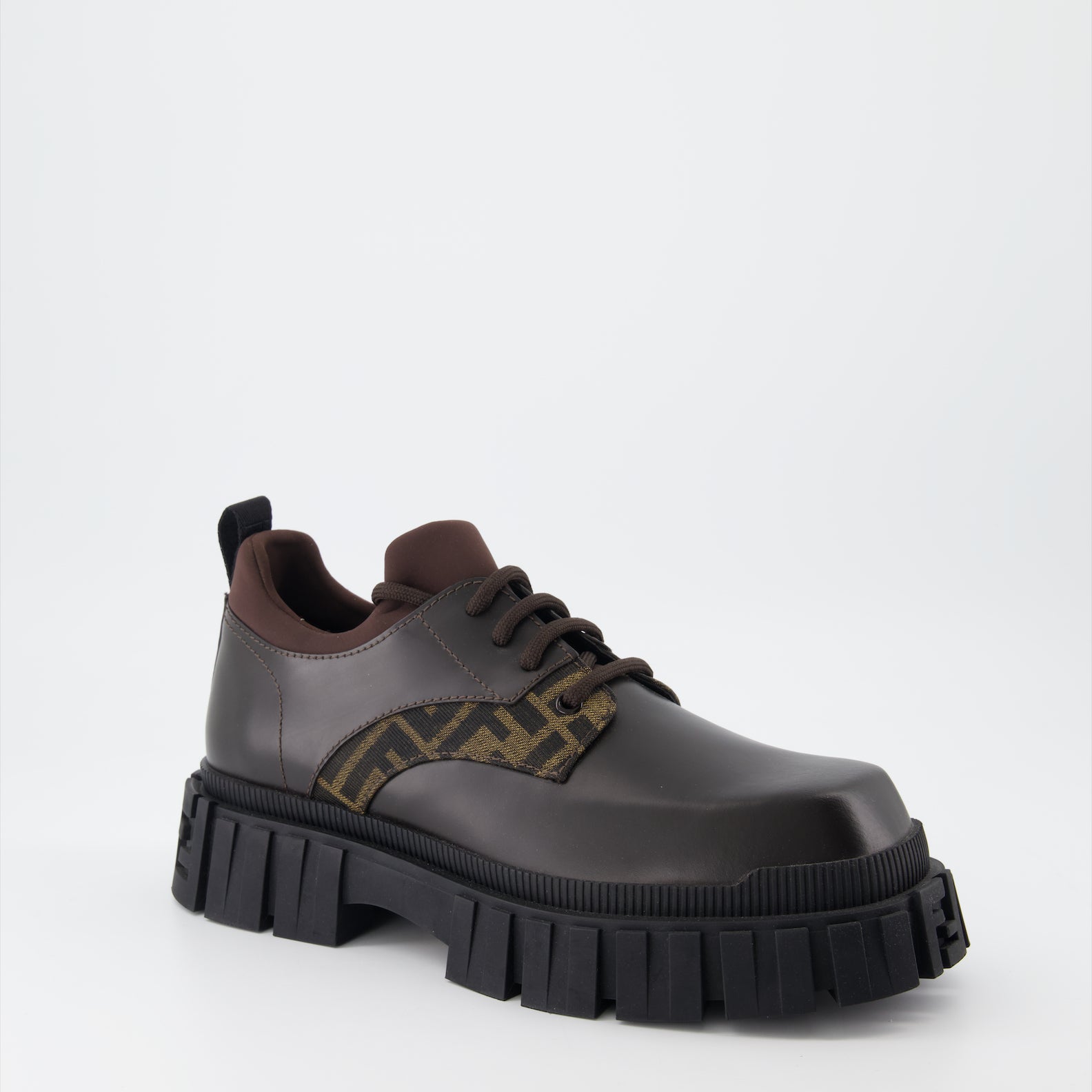 Sapatos sociais Chaussures à lacets Fendi Marrom Homme