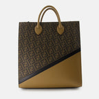 Bolsos tote Sac shopping Vertical Fendi Marrón Homme