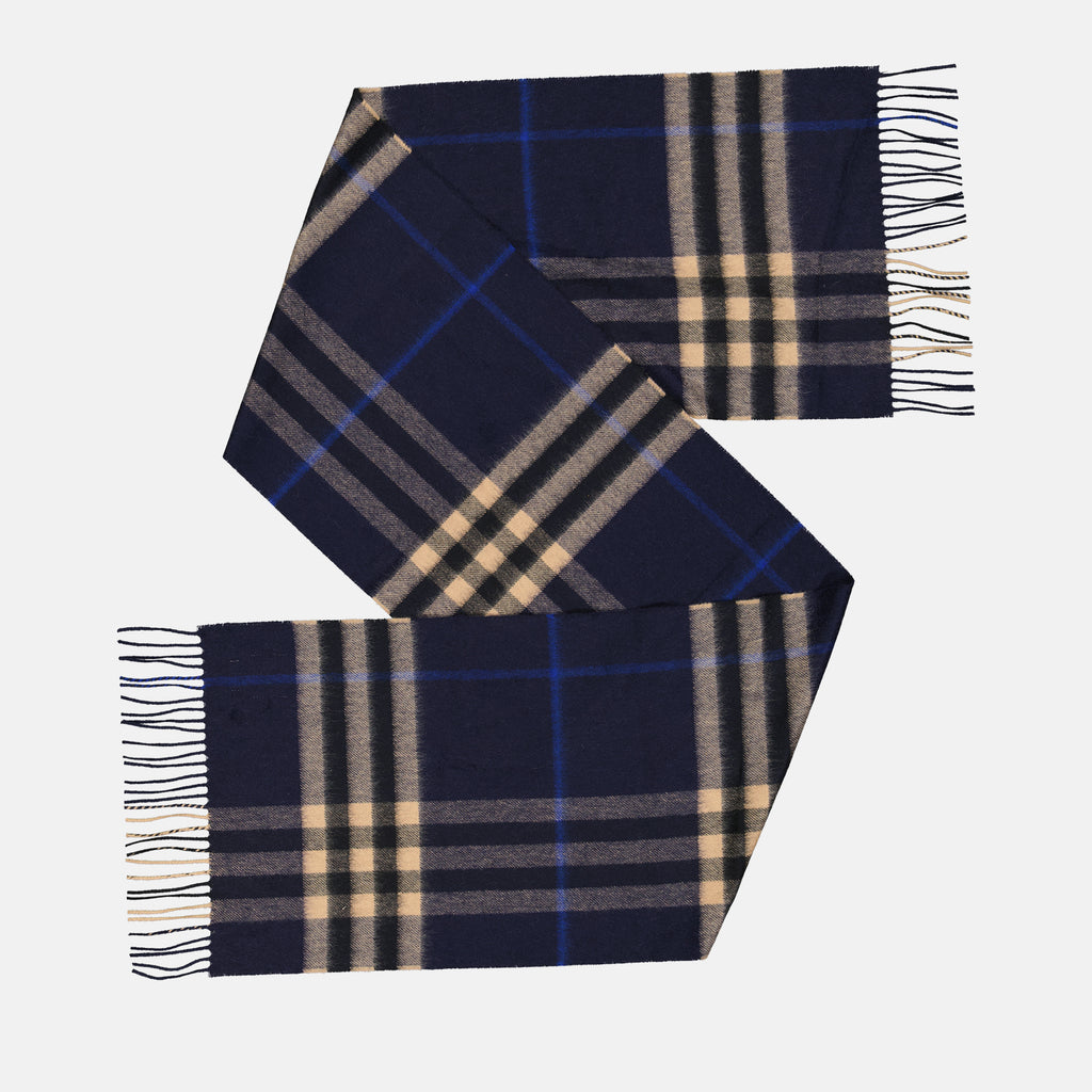 Écharpes, foulards et gants Écharpe en cachemire Burberry Bleu Unisexe
