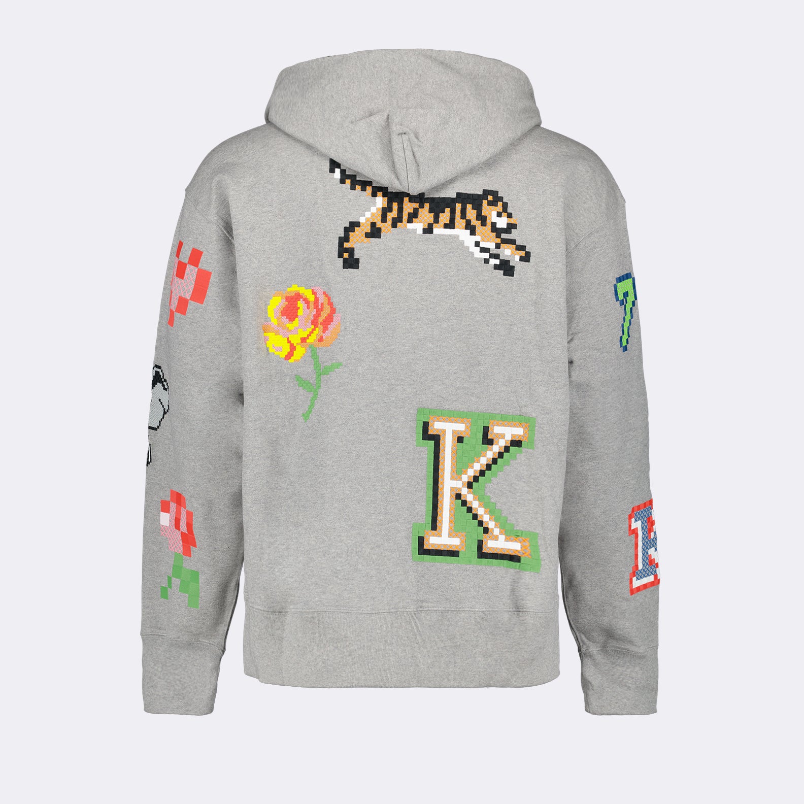 Sudaderas Sweat à capuche Kenzo Pixel Kenzo Gris Homme