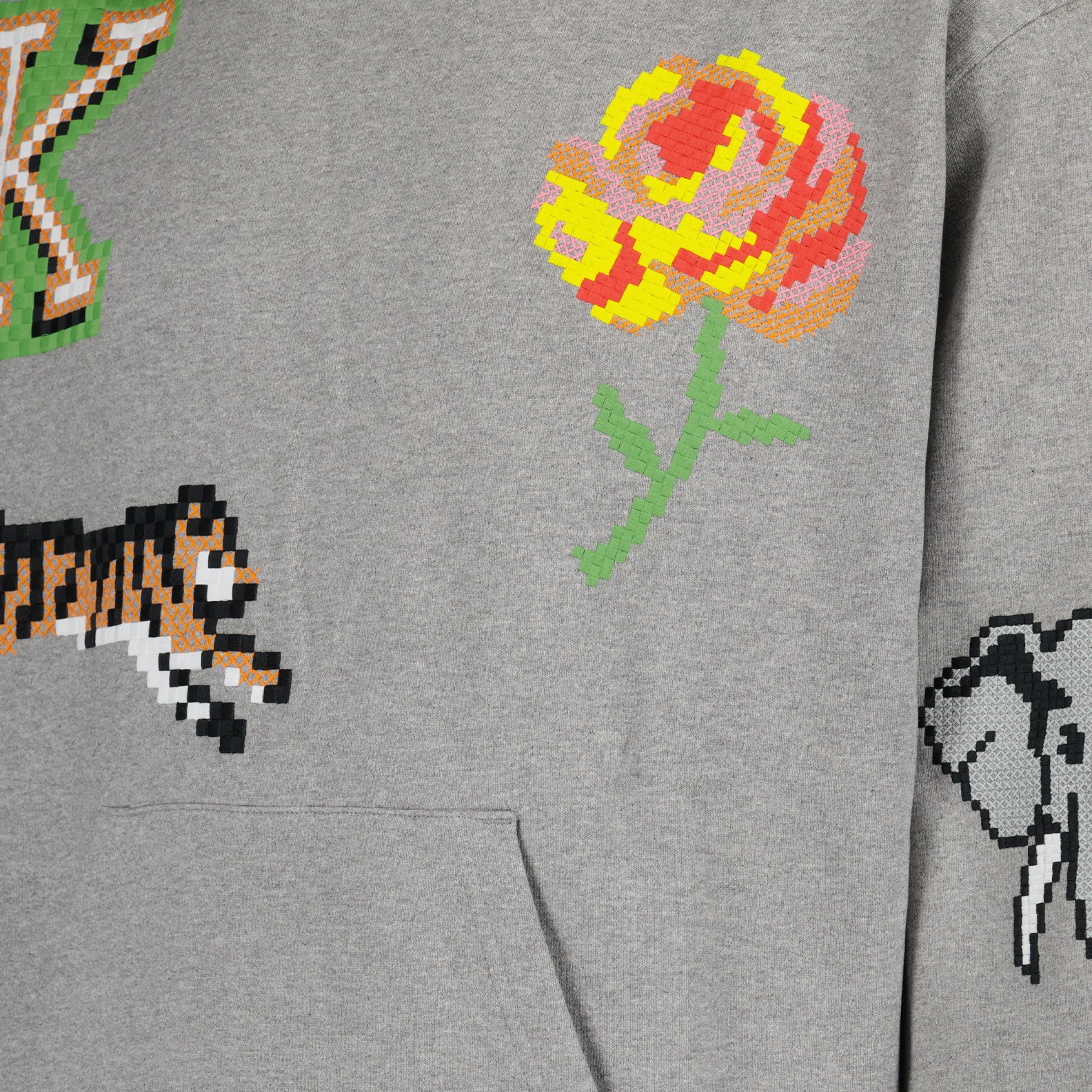 Sudaderas Sweat à capuche Kenzo Pixel Kenzo Gris Homme