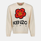 Maglieria Pull Boke Flower Kenzo Bianco Homme