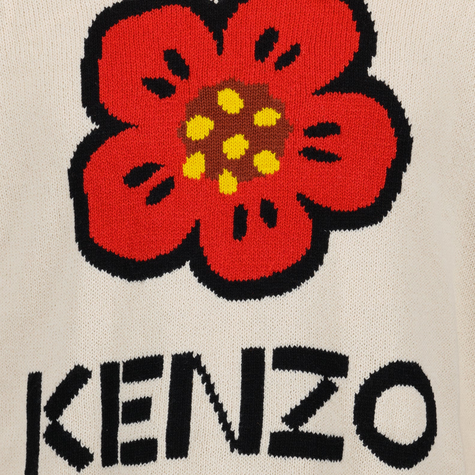 Maglieria Pull Boke Flower Kenzo Bianco Homme