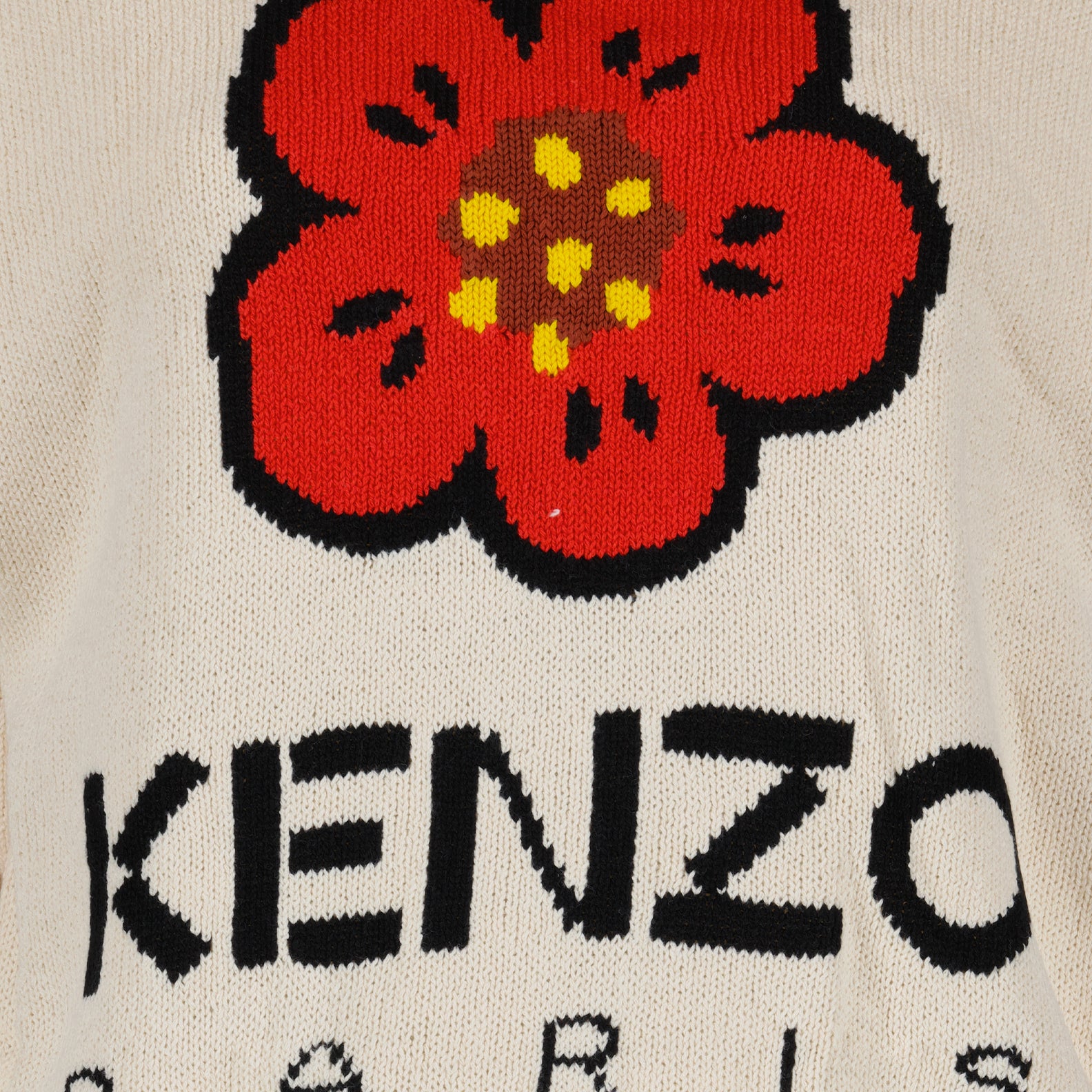 Maglieria Pull Boke Flower Kenzo Bianco Femme