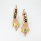 Escarpins Escarpins à cristaux Moschino Doré Femme