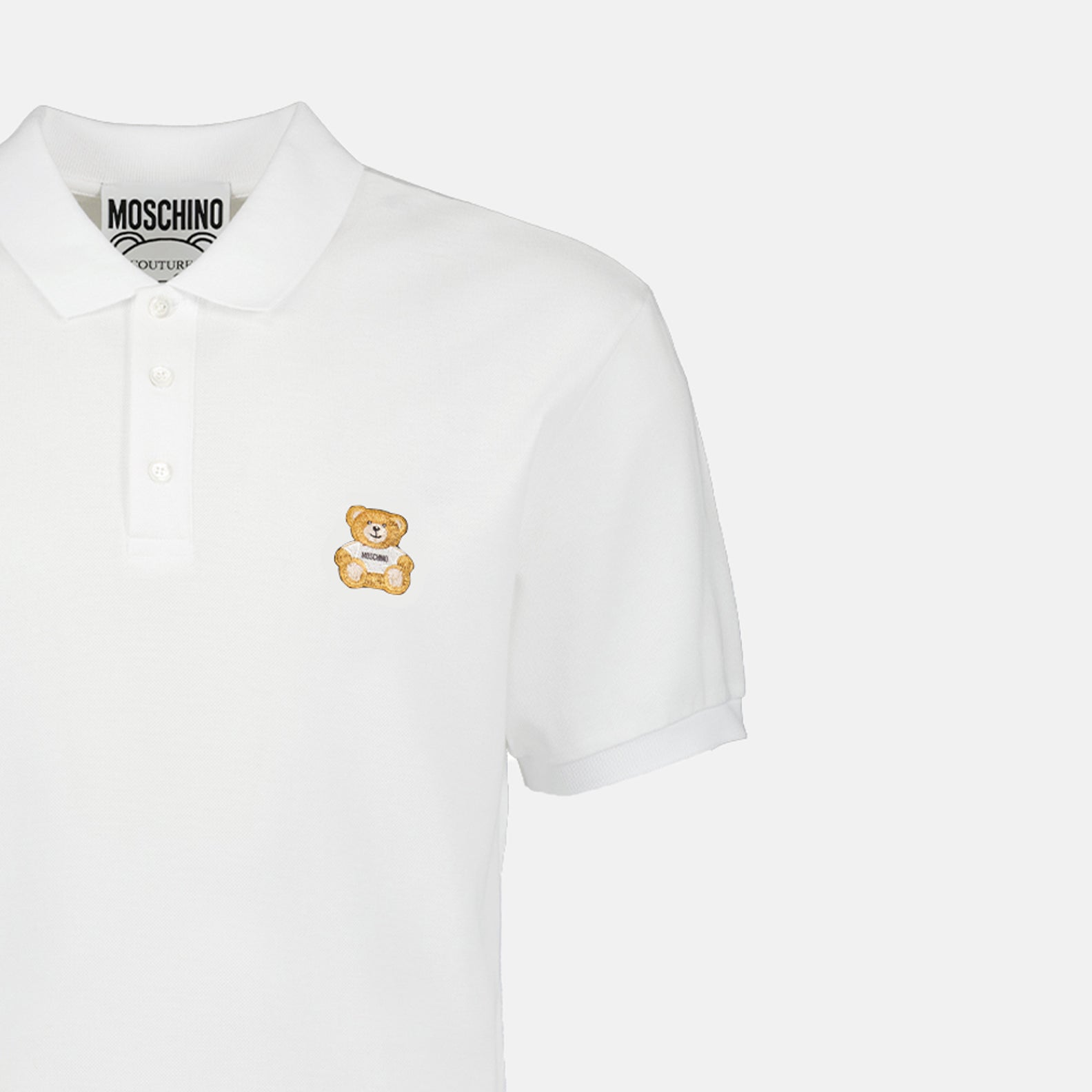 Polos Polo Teddy Moschino Blanco Homme
