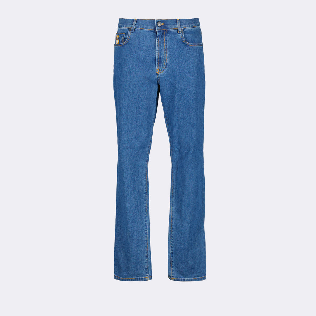 Hosen Pantalon jean Teddy Moschino Blau Homme