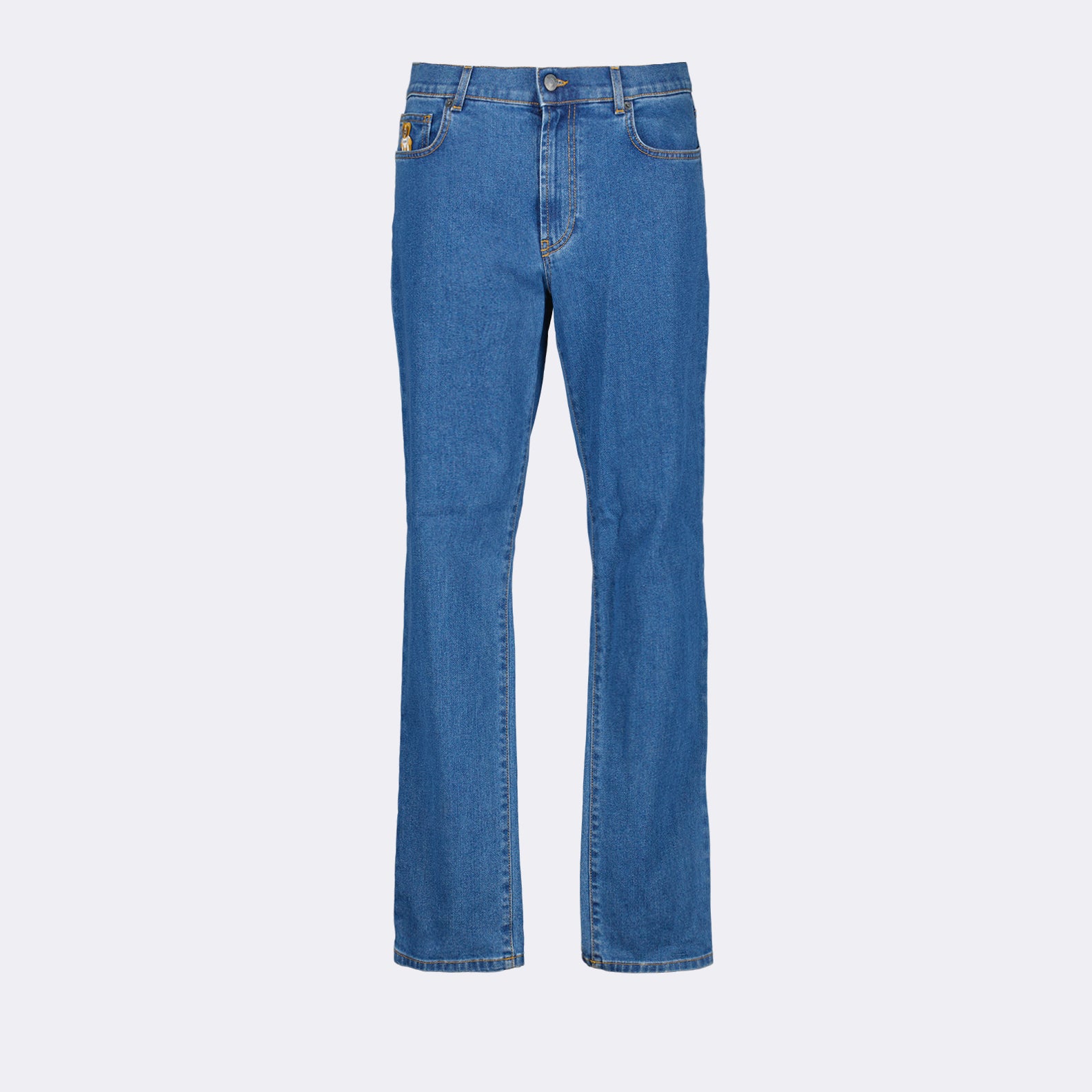 Pants Teddy denim pants Moschino Blue Man