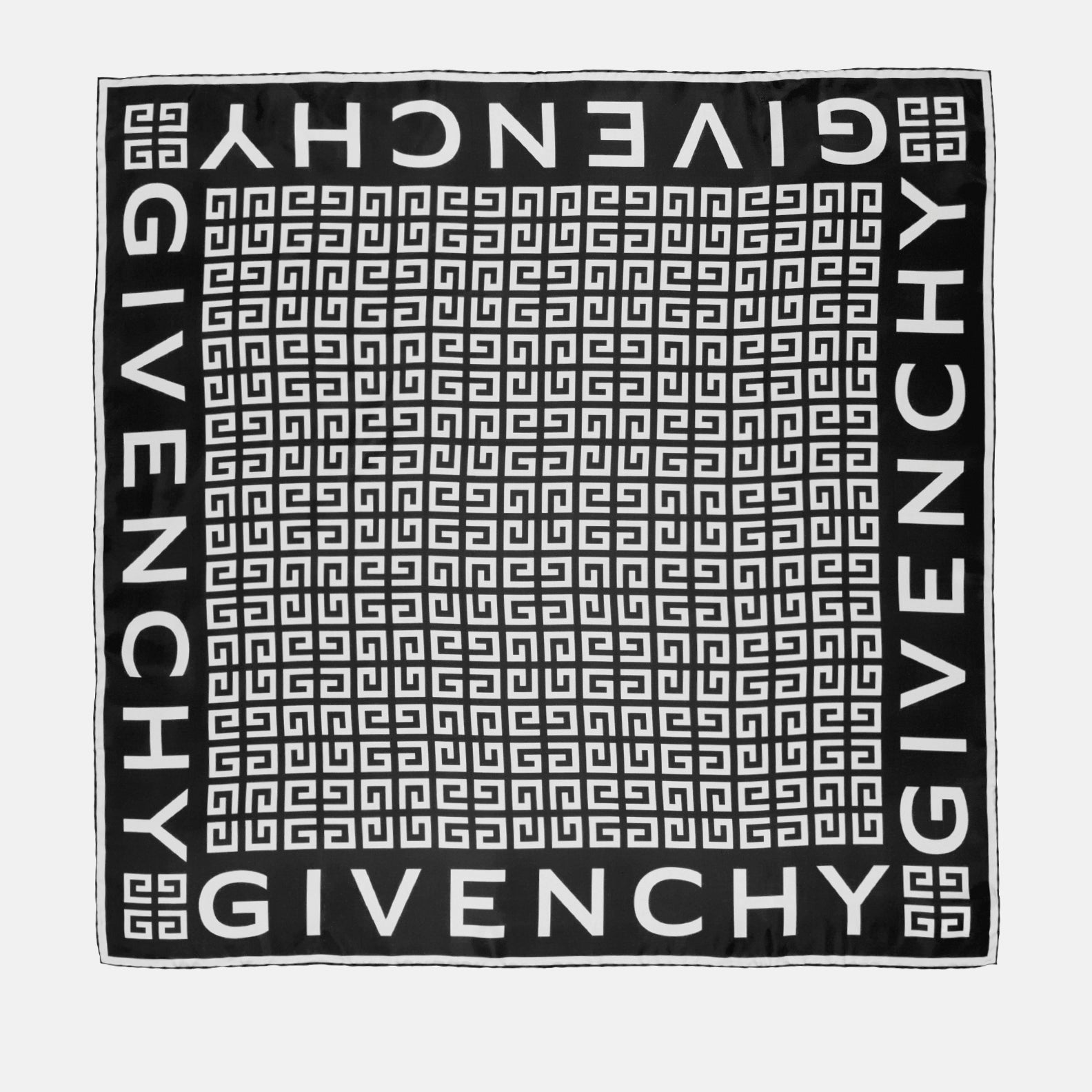 Écharpes, foulards et gants Carré 4G en soie Givenchy Noir Femme