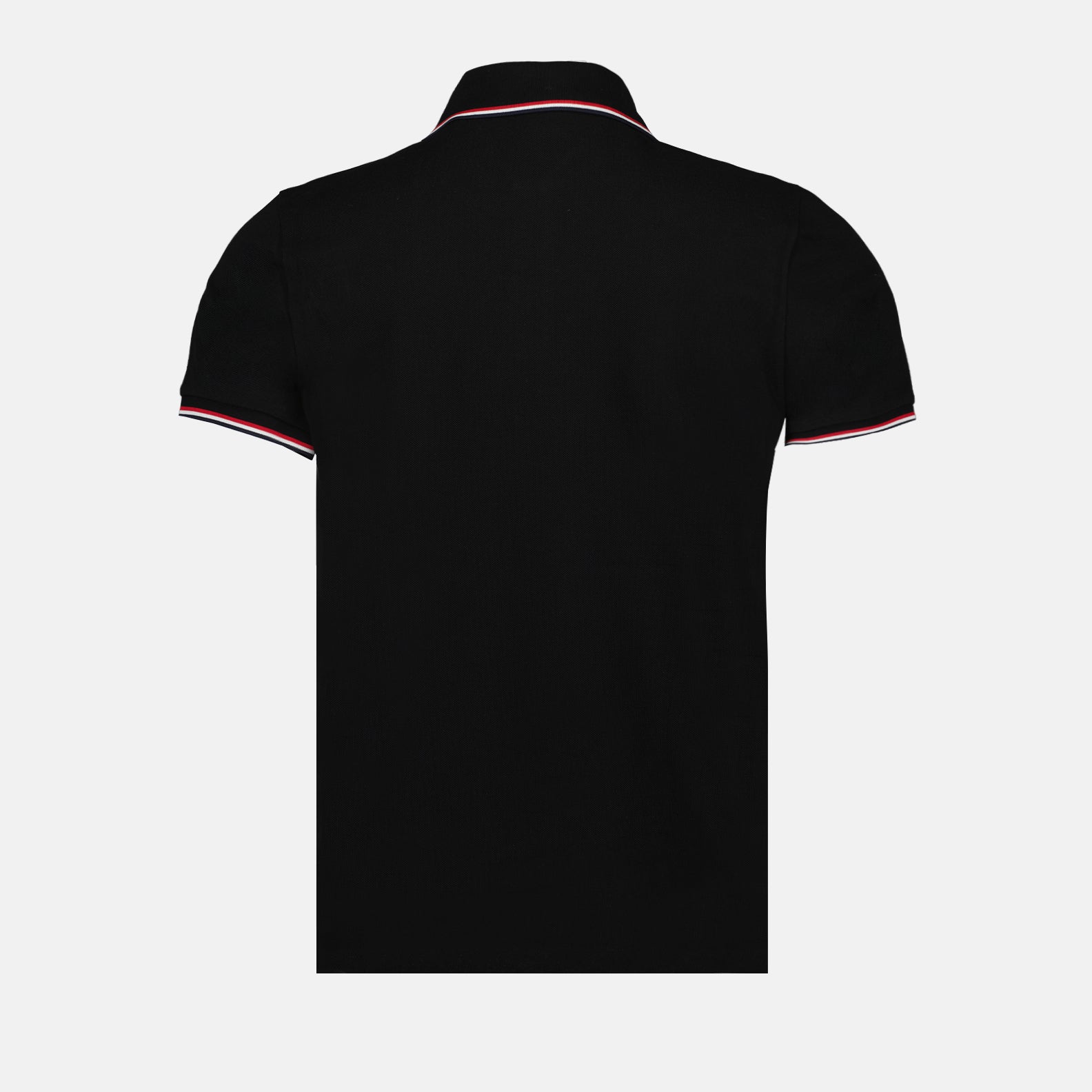 Polos Polo à logo et liseré Moncler Negro Homme