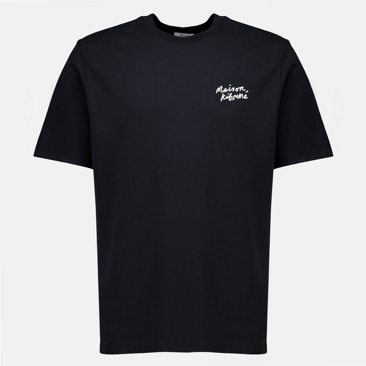 T-shirts T-shirt brodé noir Maison Kitsune Noir Homme