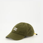 Immagine del cappellino in denim khaki di Miu Miu per donna - Stagione Primavera-Estate 2026 - Vista Posteriore