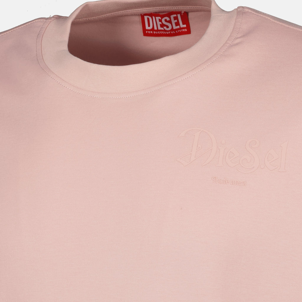 Image de l'article T-shirt T-Boggy rose de la marque Diesel pour Homme - Saison Printemps-Été 2026 - Vue détaillée_1