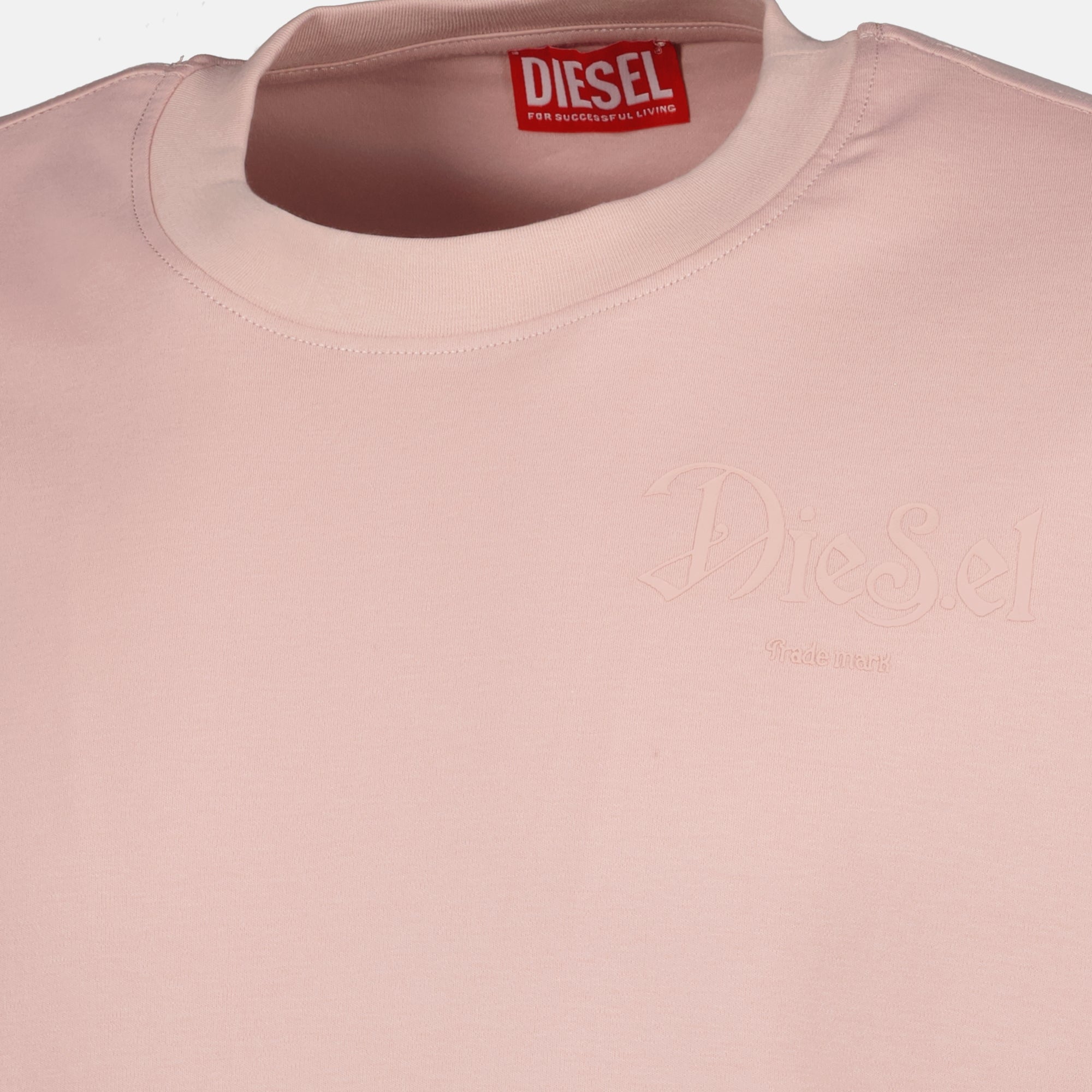 Immagine della T-shirt T-Boggy rosa del marchio Diesel per Uomo - Stagione Primavera-Estate 2026 - Vista Dettagliata_1