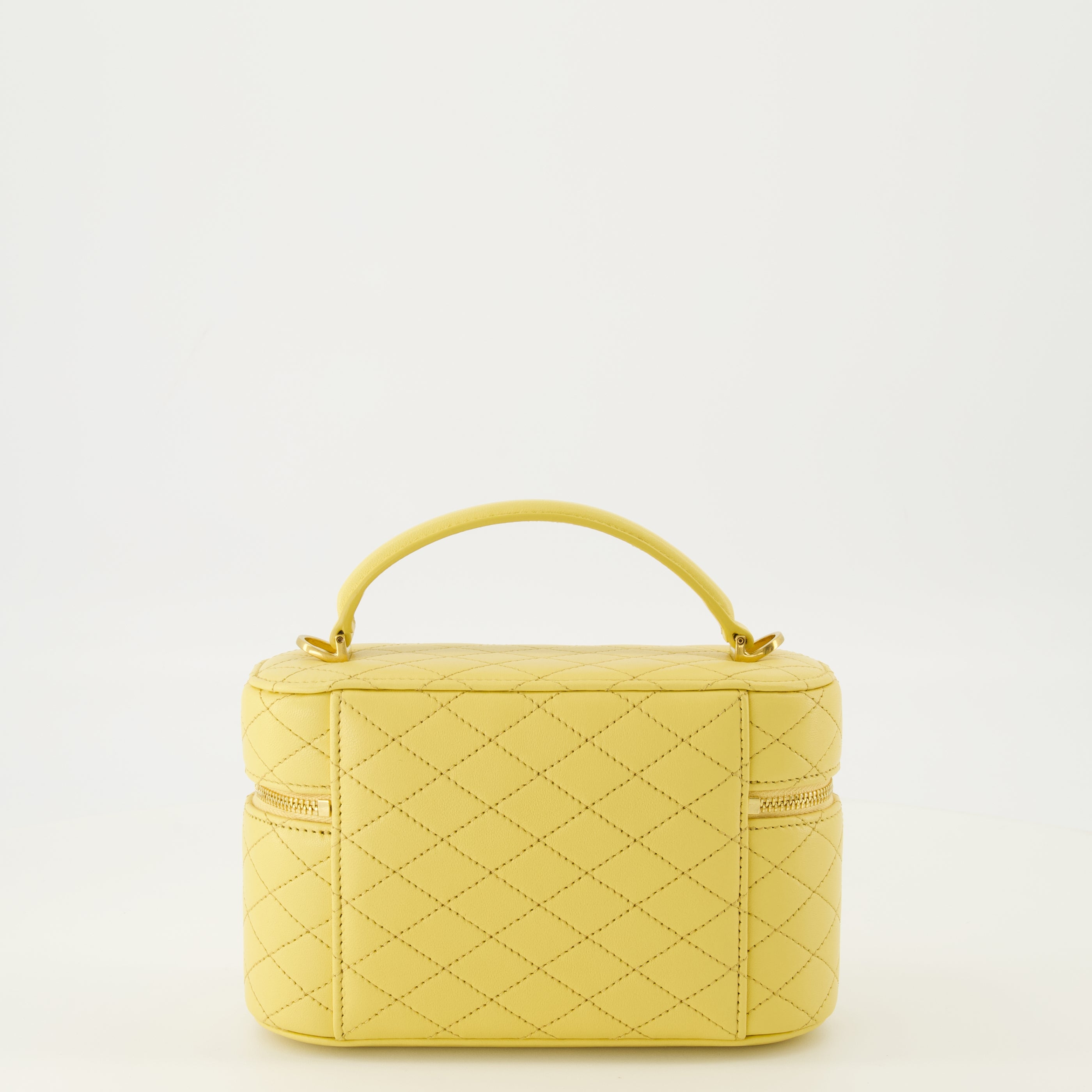 Sacs bandoulière Sac Gaby Vanity jaune en cuir d'agneau Saint Laurent Jaune Femme