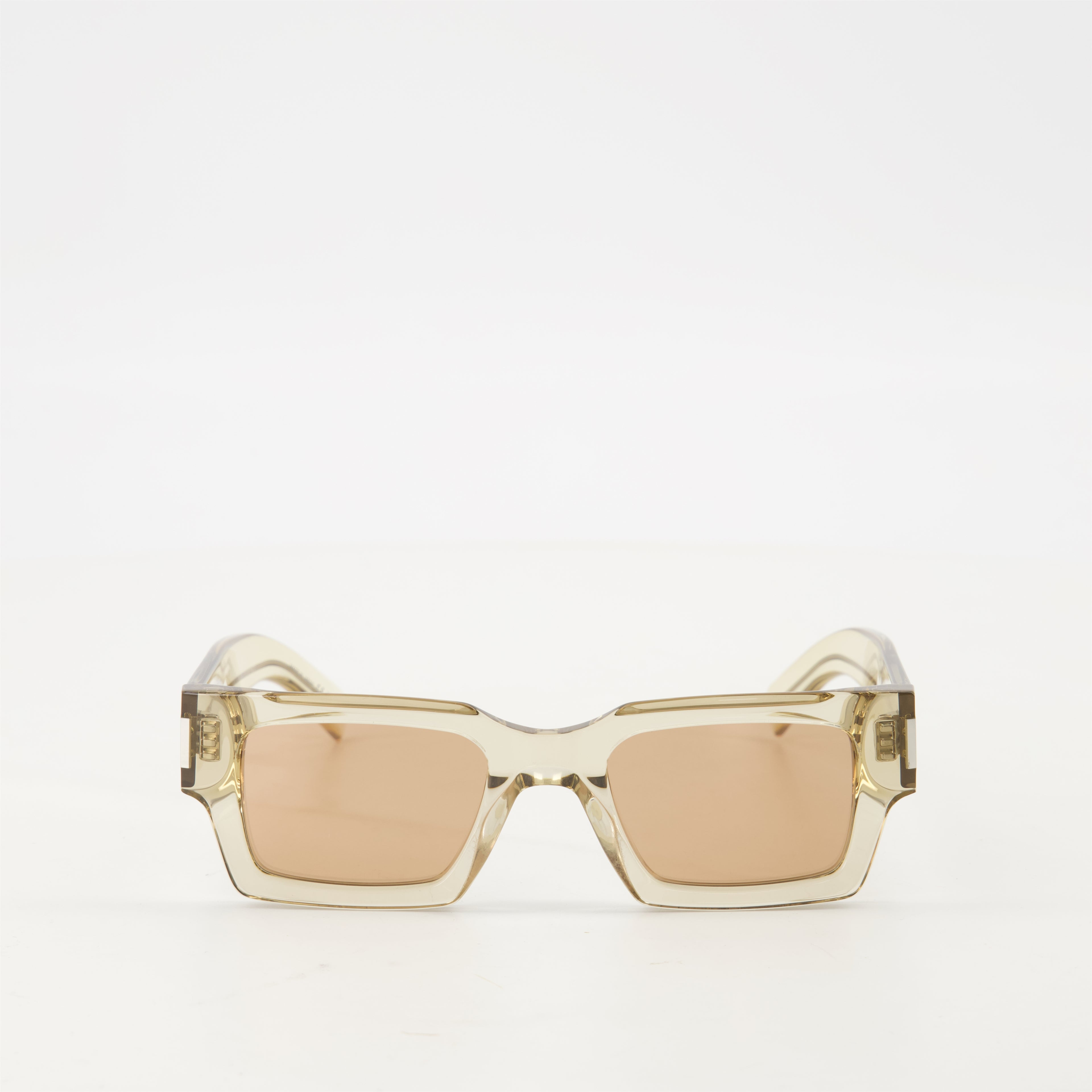 Lunettes Lunettes de soleil SL 572 Saint Laurent Beige Unisexe