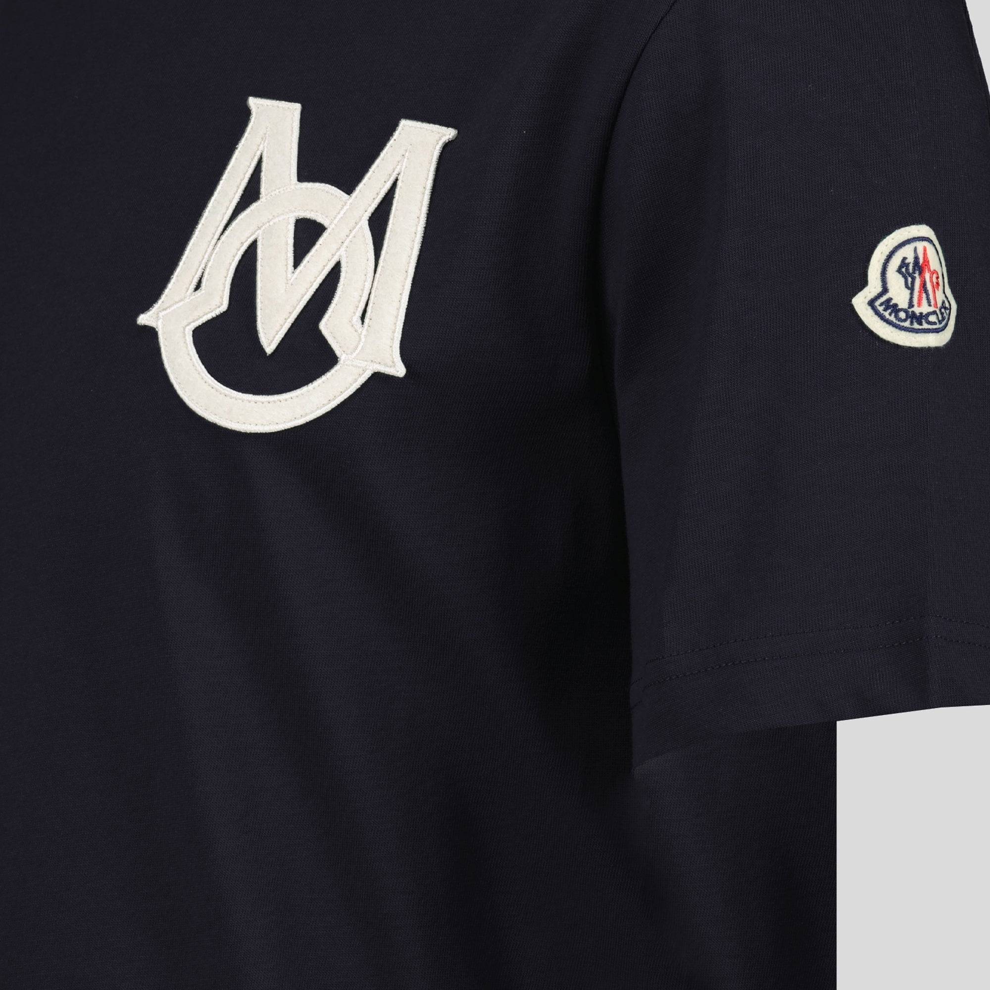 T-shirts T-shirt bleu marine Moncler Bleu Homme